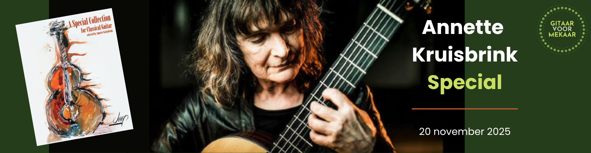 Annette Kruisbrink bij Gitaar voor Mekaar